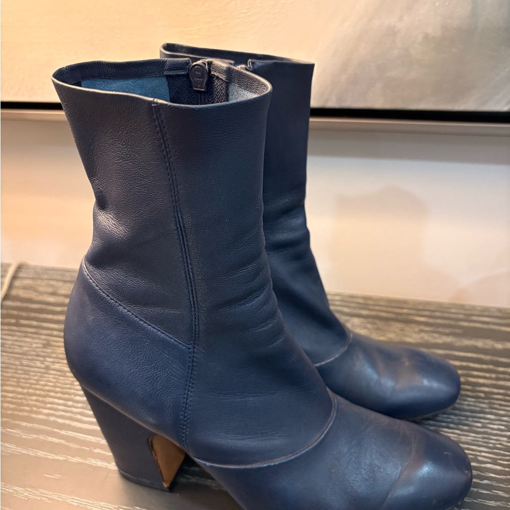 Rachel Comey Navy Blue Heeled Boots - Picture 2 of 7